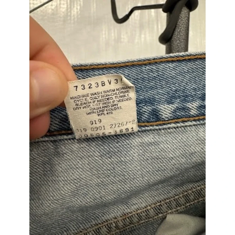 Vintage 2001 Levis 505 Regular Fit Straight Leg Jeans Light Wash 40x30 Blue